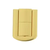 Замок-защелка на ящик ZM01, 4.3&times;3.2 см, цвет золото