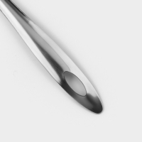 Лопатка из нержавеющей стали Доляна &laquo;Хозяюшка&raquo;, с отверстиями, длина 28 см, цвет серебряный