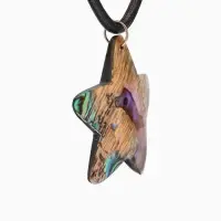 Кулон "Звездочка" ракушка абалон 25 см