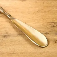 Ложка для обуви "Фамилия" латунь 31 см