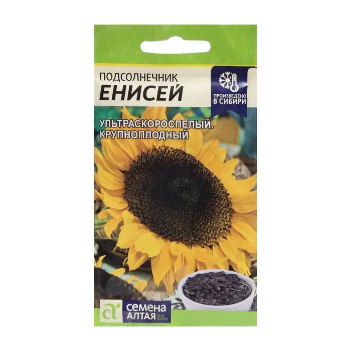 Семена Подсолнечник "Енисей", ц/п,  ц/п, 10 г