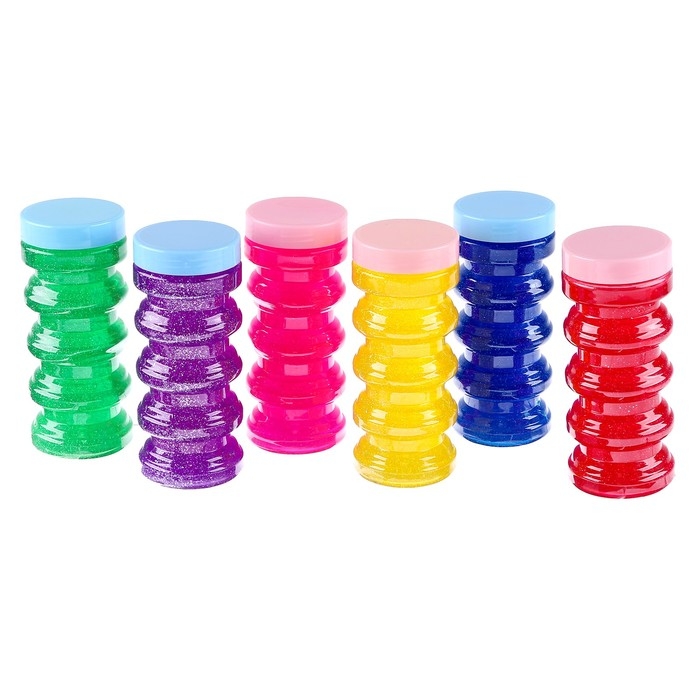 Лизун - слайм &laquo;Блеск&raquo;, твёрдый, цвета МИКС