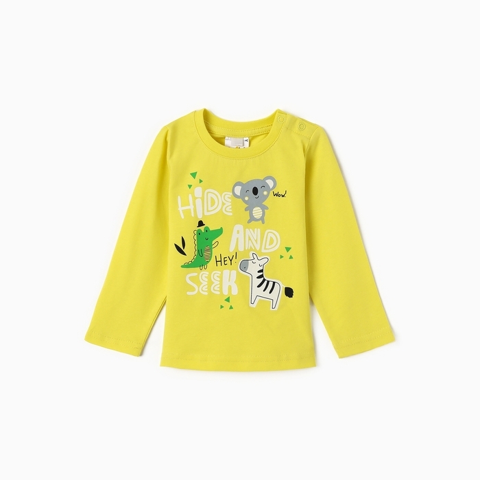 Лонгслив детский, цвет жёлтый, рост 74 см Лонгслив детский, цвет жёлтый, рост 74 см