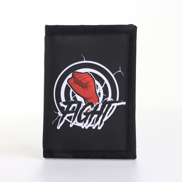 Кошелёк детский на липучке &laquo;Выбражулька&raquo;, цвет чёрный