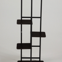 Подставка для цветов Greengo, 5 полок, 36 &times; 23 &times; 94 см, напольная, каркас металл, полки МДФ, чёрная