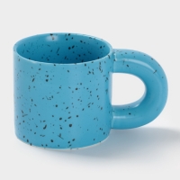Кружка Доляна "Сплэш" 14х8,7х8 см, цвет синий