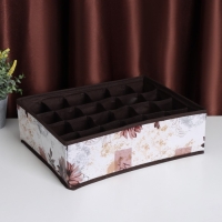 Органайзер для хранения белья Доляна &laquo;Астра&raquo;, 16 ячеек, 36&times;28&times;12 см, цвет МИКС