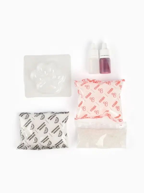 Набор для творчества "Бомбочки для ванн своими руками "Лапка"