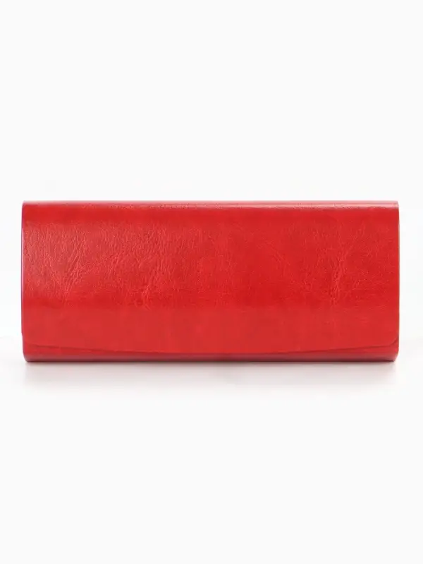 Футляр для очков, 15,5*3,3*6 см, магнит, красный