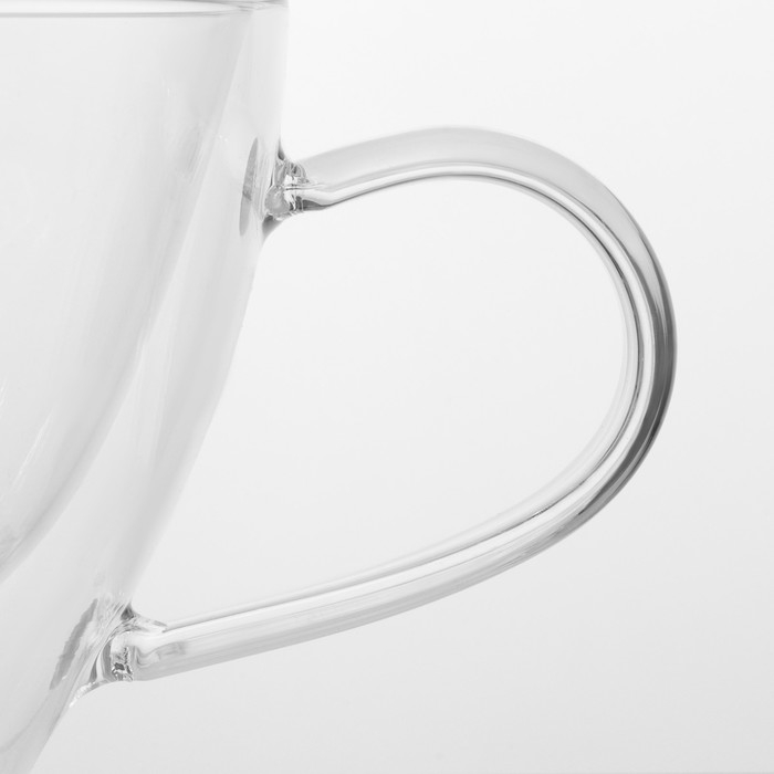 Кружка стеклянная с двойными стенками Magistro &laquo;Лиди. Дуо&raquo;, 400 мл