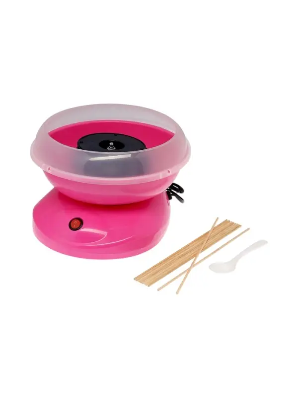 Аппарат для приготовления сладкой ваты LCC-01, 400 Вт, розовый