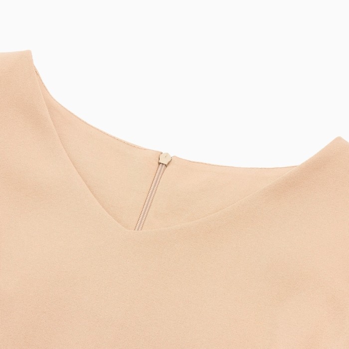 Платье женское с поясом MINAKU: Casual collection цвет бежевый, р-р 50 Платье женское с поясом MINAKU: Casual collection цвет бежевый, р-р 50