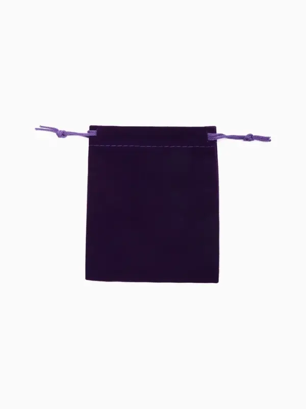 Мешочек бархатный, 10&times;12 см, фиолетовый