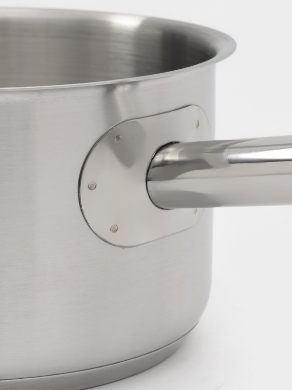 Ковш 2 л, d=16, h=10 см, с крышкой, толщина стенки 0,8 мм, индукция