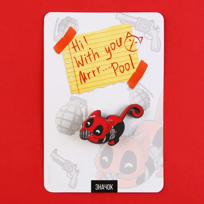 Значок деревянный &laquo;Mr. Pool&raquo;, 3,4 х 3,7 см