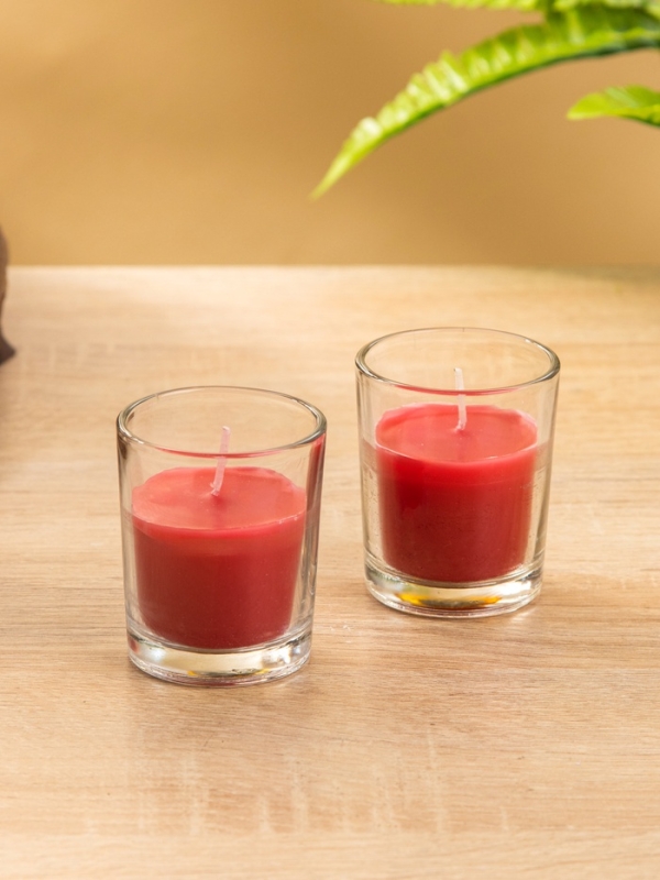 Набор свечей "DAZZLE CANDLE" 70 гр, красное яблоко