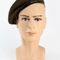 Берет военного, цвет тёмно-зелёный