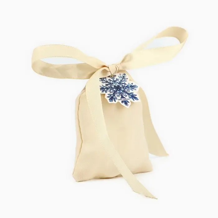 Мешочек подарочный из хлопка &laquo;Снежинка&raquo;, 7 х 9 см +/- 1.5 см
