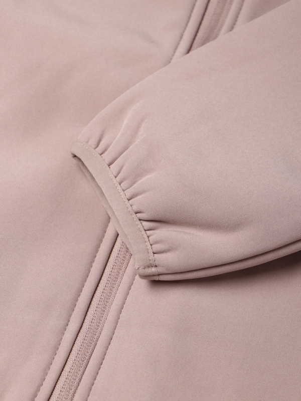 Ветровка демисезонная для девочек MINAKU из Softshell на флисе, непромокаемая, каштан, рост 92 см