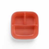 Ланч-бокс с клапаном, 3 секции, "Котята", 14 х 14 х 5 см