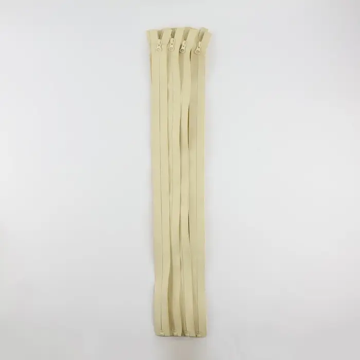 Молния &laquo;Спираль&raquo;, №7, разъёмная, водонепроницаемая, замок автомат, 60 см, светло-бежевая