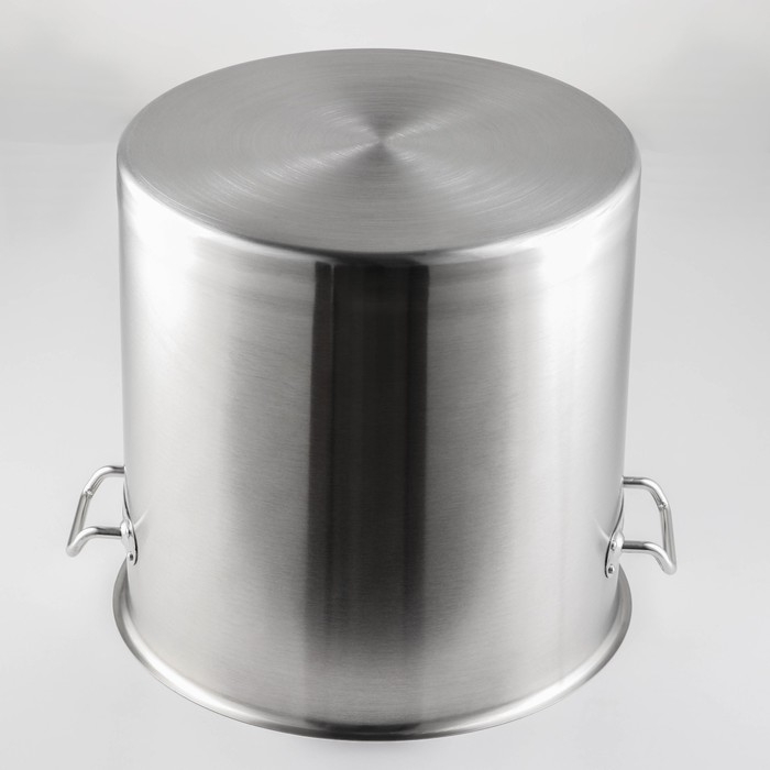 Кастрюля из нержавеющей стали Hanna Kn&ouml;vell HoReCa, 50 л, толщина 0,8 мм, 201 сталь, металлическая крышка