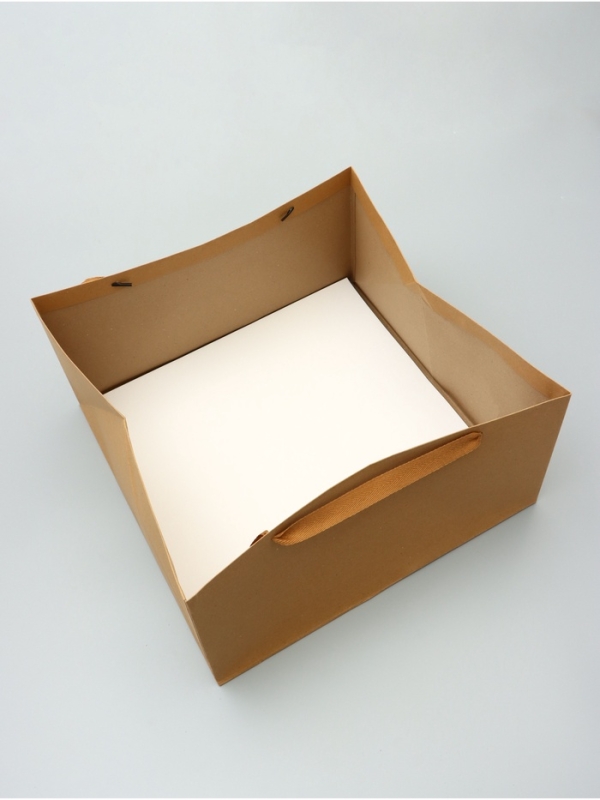 Пакет для торта, с широким дном 40 х 40 х 19,5 см, крафт