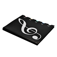 Нотная папка - 10 файлов 20 листов черная