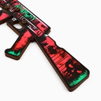 Деревянное оружие, детское сувенирное &laquo;Анархия&raquo;, автомат, 72,3 х 17,7 см