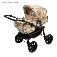 Коляска-трансформер «Пилот», пластиковые колёса, оттенки бежевого, рисунок МИКС Коляска-трансформер «Пилот», пластиковые колёса, оттенки бежевого, рисунок МИКС
