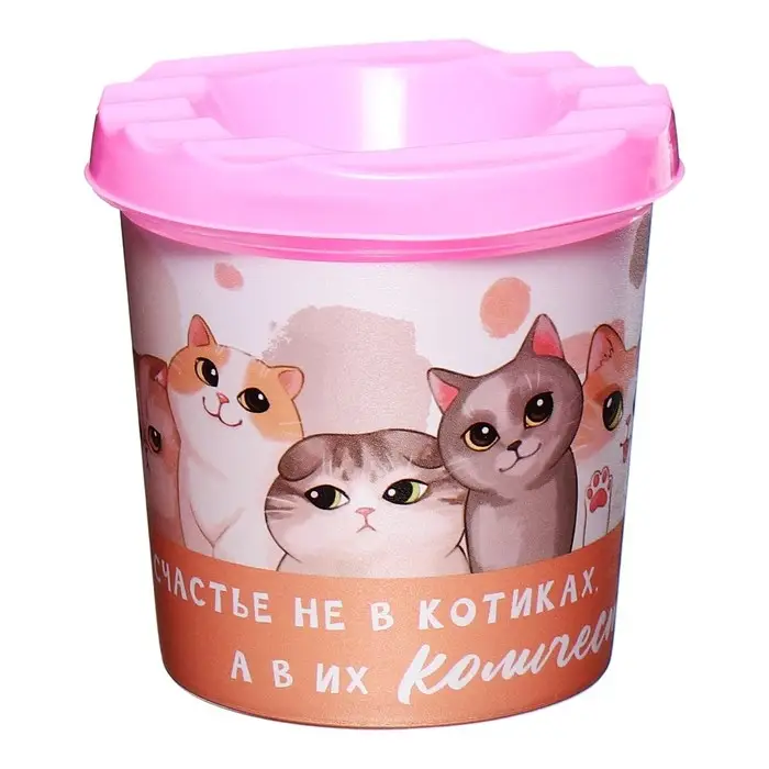 Стакан - непроливайка для рисования Calligrata, 210 мл с рисунком, МИКС