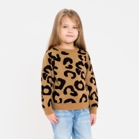 Джемпер детский леопардовый KAFTAN, р.30 (98-104 см) Джемпер детский леопардовый KAFTAN, р.30 (98-104 см)