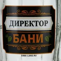 Кружка пивная стеклянная &laquo;Директор бани&raquo;, 500 мл