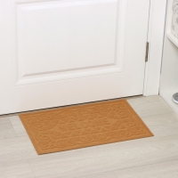 Коврик придверный Доляна Welcome, вензеля, влаговпитывающий, без окантовки, 38&times;59 см, цвет МИКС