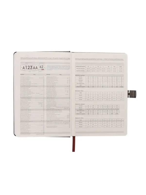 Ежедневник недатированный формат А5, с хлястиком, 80л, линия, пвх, Черный