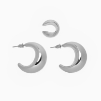 Набор серьги и каффы 3 шт &laquo;Капли&raquo; объёмные, цвет золото