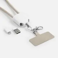 Кабель-ланьярд energyFlex Pro, серый