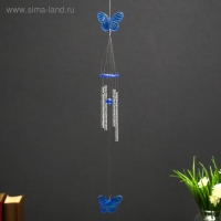 Музыка ветра пластик "Бабочка"  4 трубки 40 см