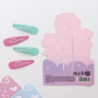 Заколки для волос &laquo;Мисс вселенная&raquo;, 4 шт, 9,5 х 13,5 см