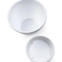 Горшок для цветов с поддоном 3,6 л d_ см h_ см "Цветочек" белый