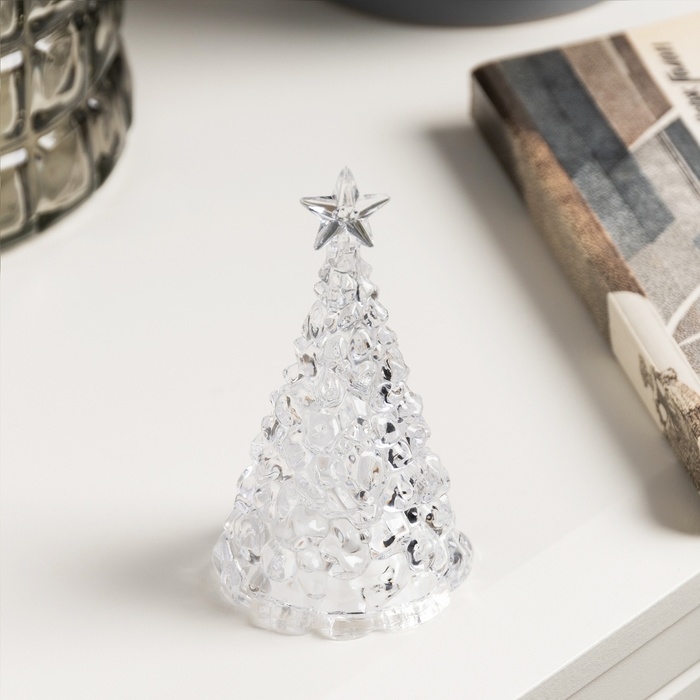 Фигура световая «Елочка» 10х6 см, от батареек 3хAG13 (в комплекте), свечение RGB Фигура световая «Елочка» 10х6 см, от батареек 3хAG13 (в комплекте), свечение RGB