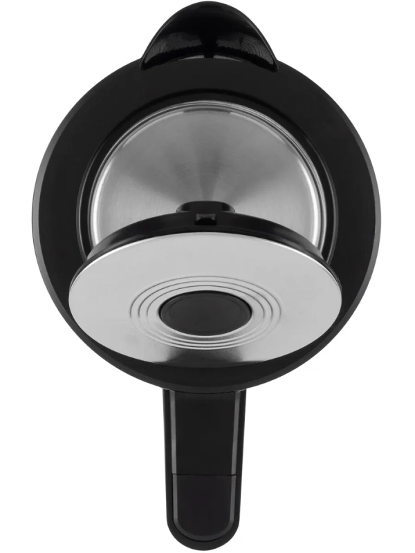 Чайник HYK-G3509 1.7л. 2200Вт черный прозрачный