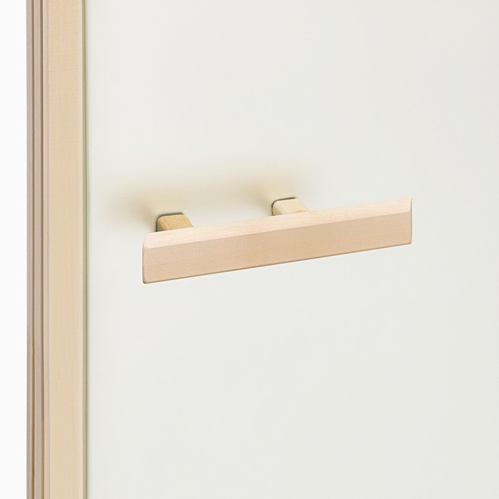 Дверь для бани и сауны "Сатин", размер коробки 180х70 см, липа 8 мм