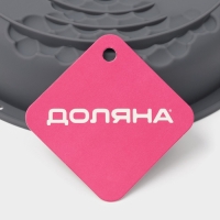 Форма для выпечки и муссовых десертов Доляна &laquo;Воздушность&raquo;, силикон, 18,5х4,5 см, внутр. d=17 см, серая