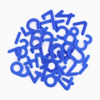 Касса цифр и счетных материалов, 132 элемента. Цвет МИКС   "Монстрик"