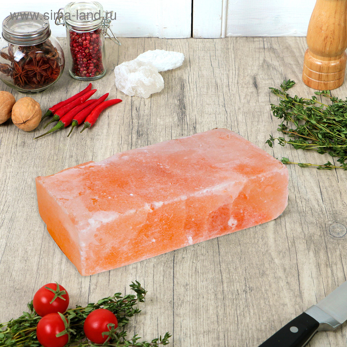 Кирпич из гималайской соли, шлифованный, 20х10х5 см, Кирпич из гималайской соли, шлифованный, 20х10х5 см, "Добропаровъ"
