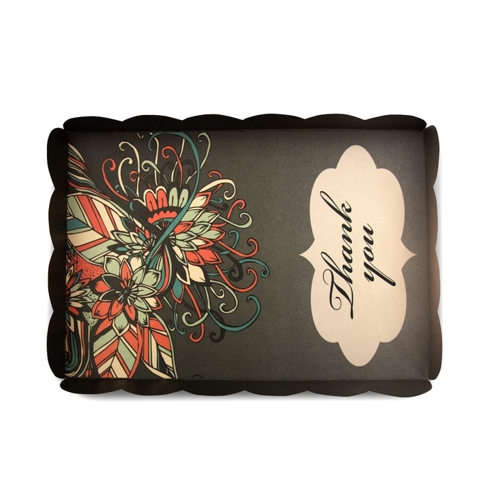 Коробочка для печенья, Коробочка для печенья, "Благодарю", 22 х 15 х 3 см 5шт