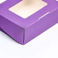 Контейнер на вынос, сиреневый, 10&times;8&times;3.5 см