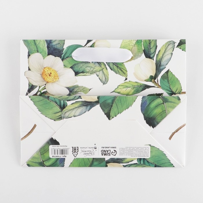 Пакет подарочный ламинированный горизонтальный, упаковка, &laquo;Счастливых моментов&raquo;, MS 23 х 18 х 10 см