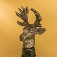 Пробка для бутылок &laquo;Лось&raquo;, 7.3&times;5.3&times;15.5 см, алюминий